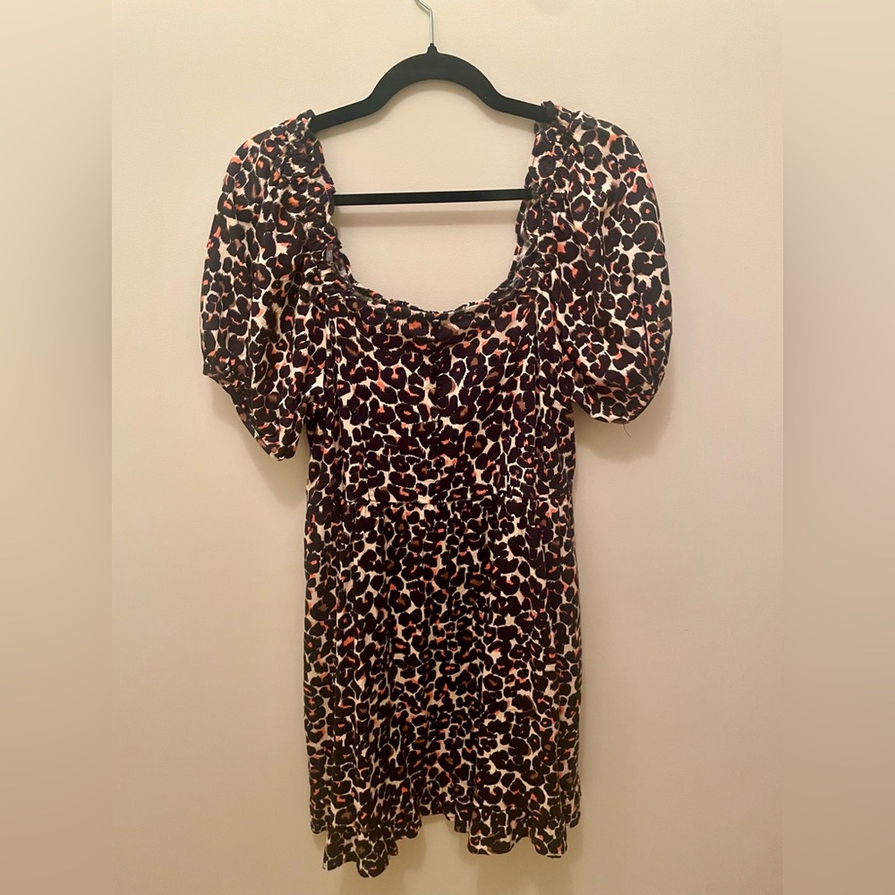 NWT Who, What, Wear leopard print dress size small